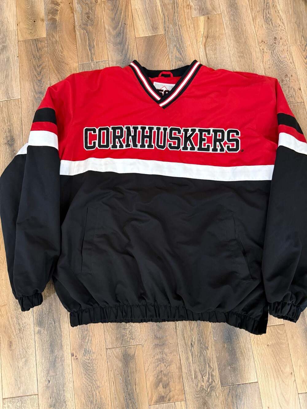 Vintage Nebraska Cornhuskers Pullover Windbreaker Jacket XL